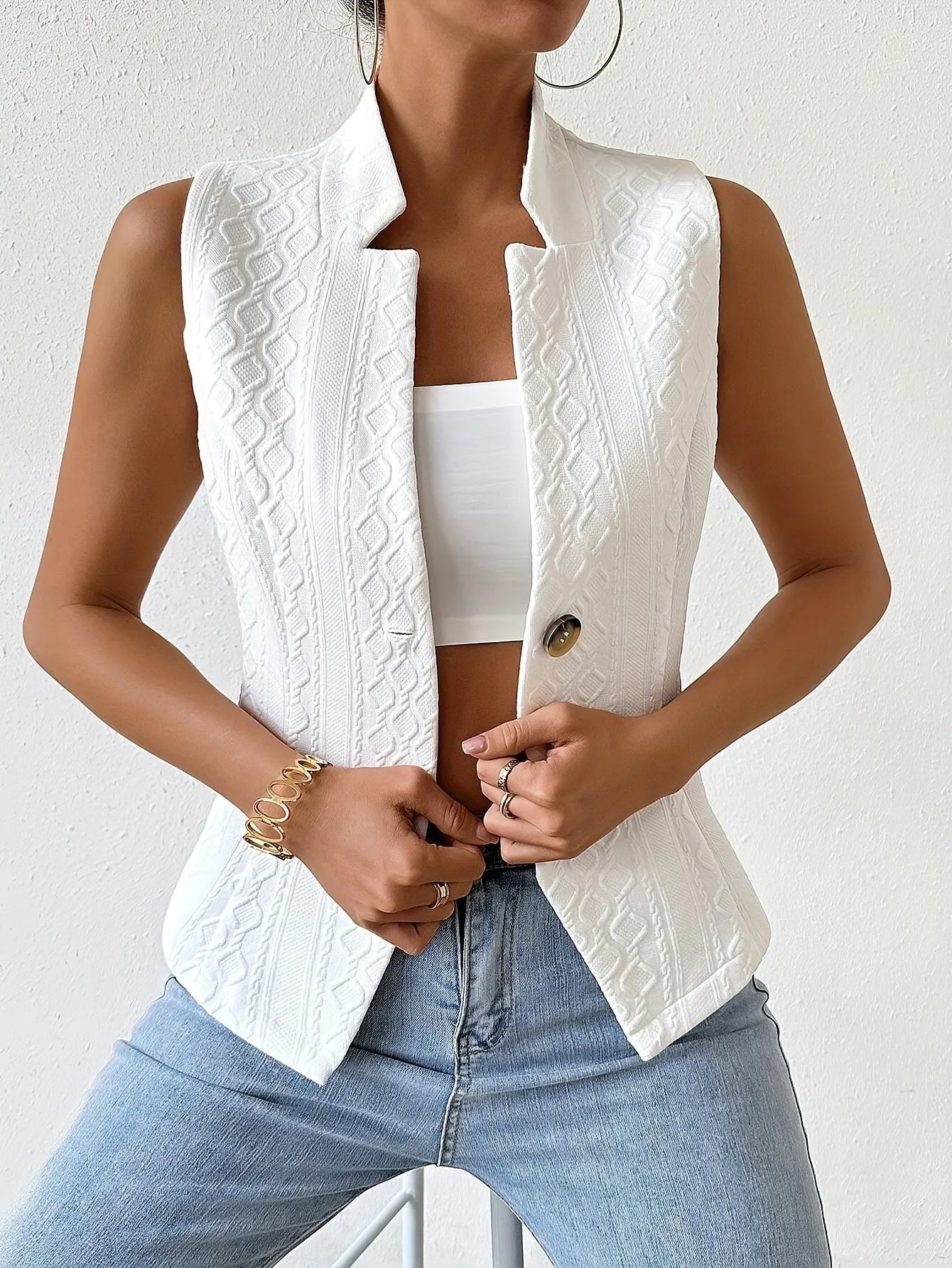 STELLA EMBOSSED SUMMER TOP