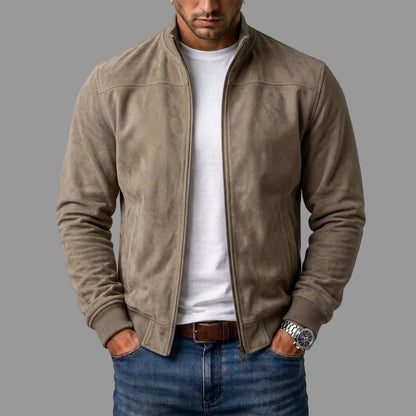 Noah Suede Bomber Jacket