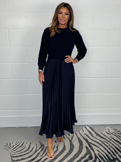Alice Long Sleeve Jumper & Pleated Bottom Dress