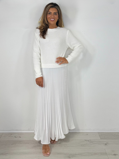 Alice Long Sleeve Jumper & Pleated Bottom Dress