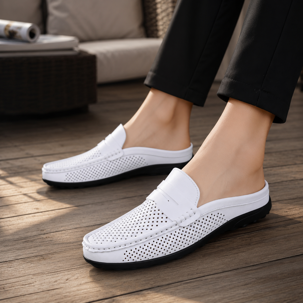 Montero Perforated Leather Loafers
