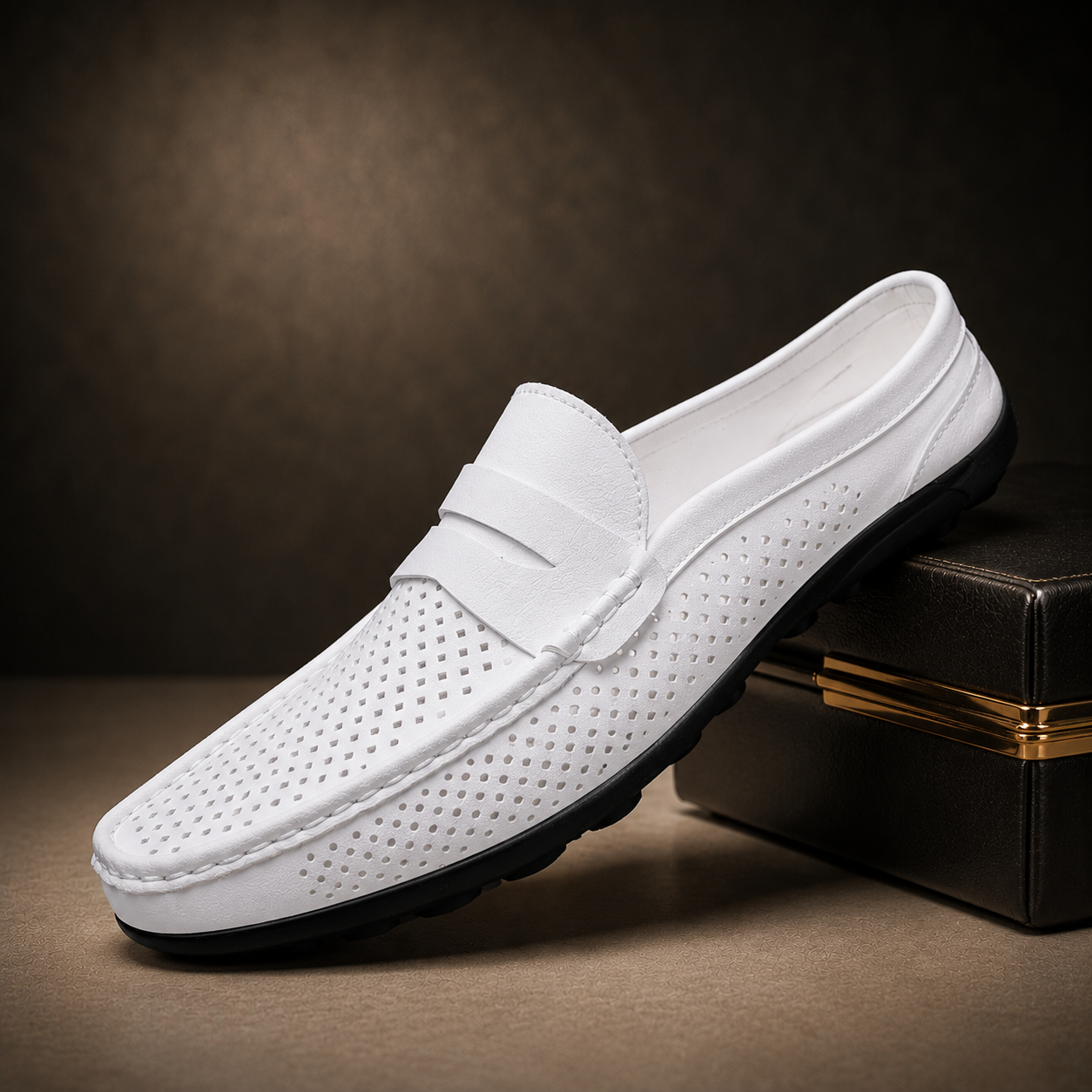 Montero Perforated Leather Loafers