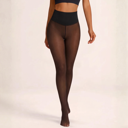 Snatched One-Seam Sheer Fleece Leggings