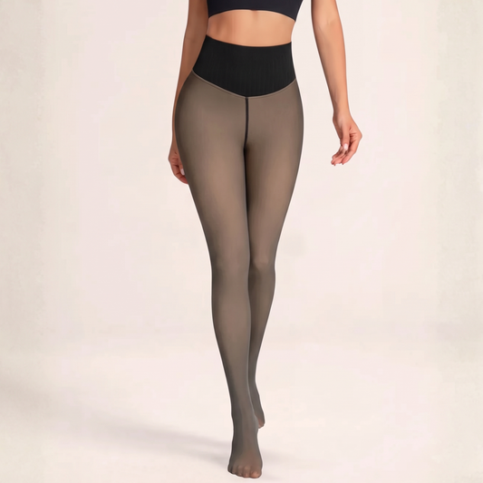 Snatched One-Seam Sheer Fleece Leggings