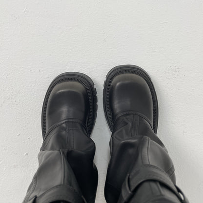 Asylum Platform Fold Over Chunky Boots