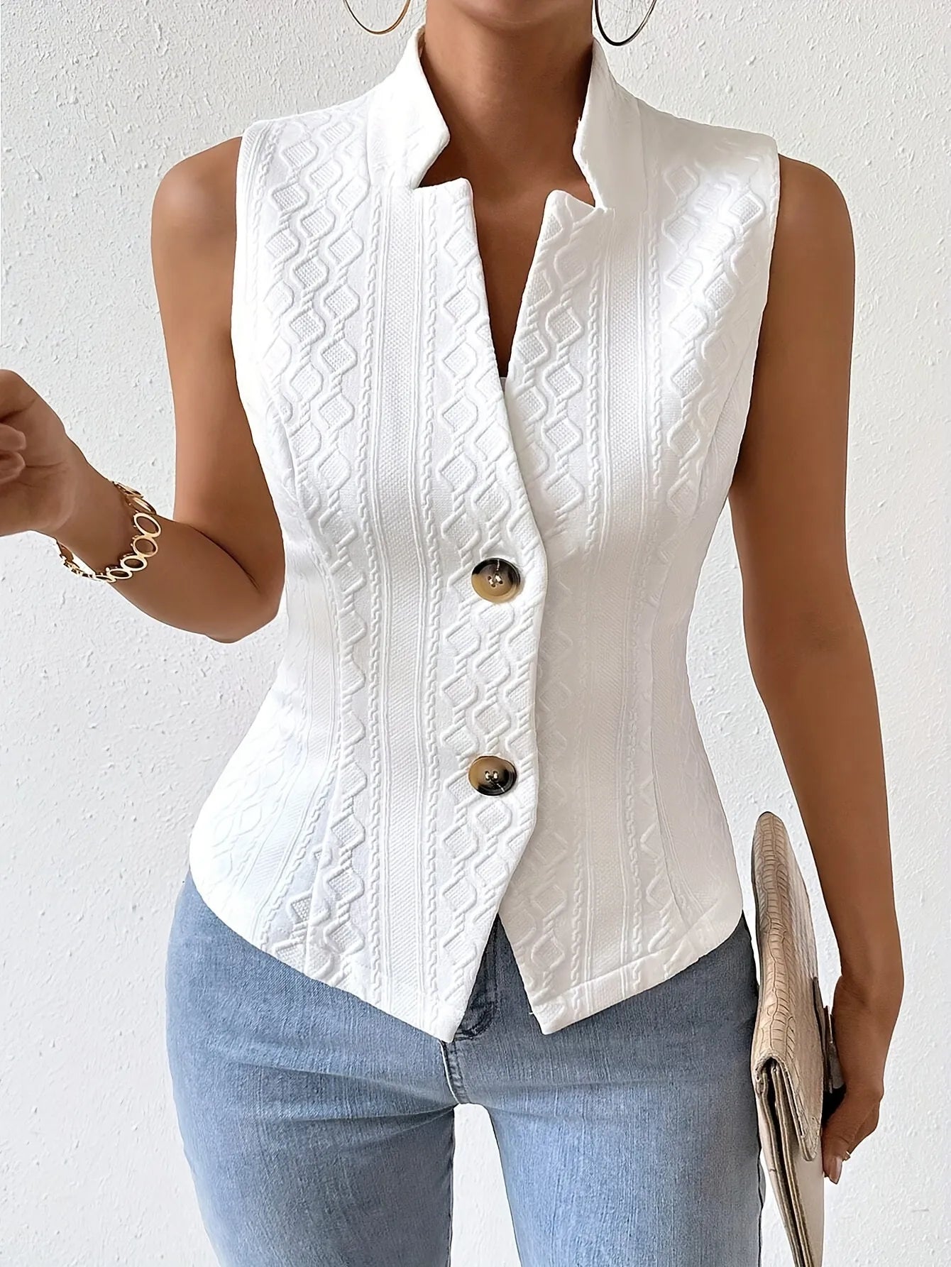 STELLA EMBOSSED SUMMER TOP