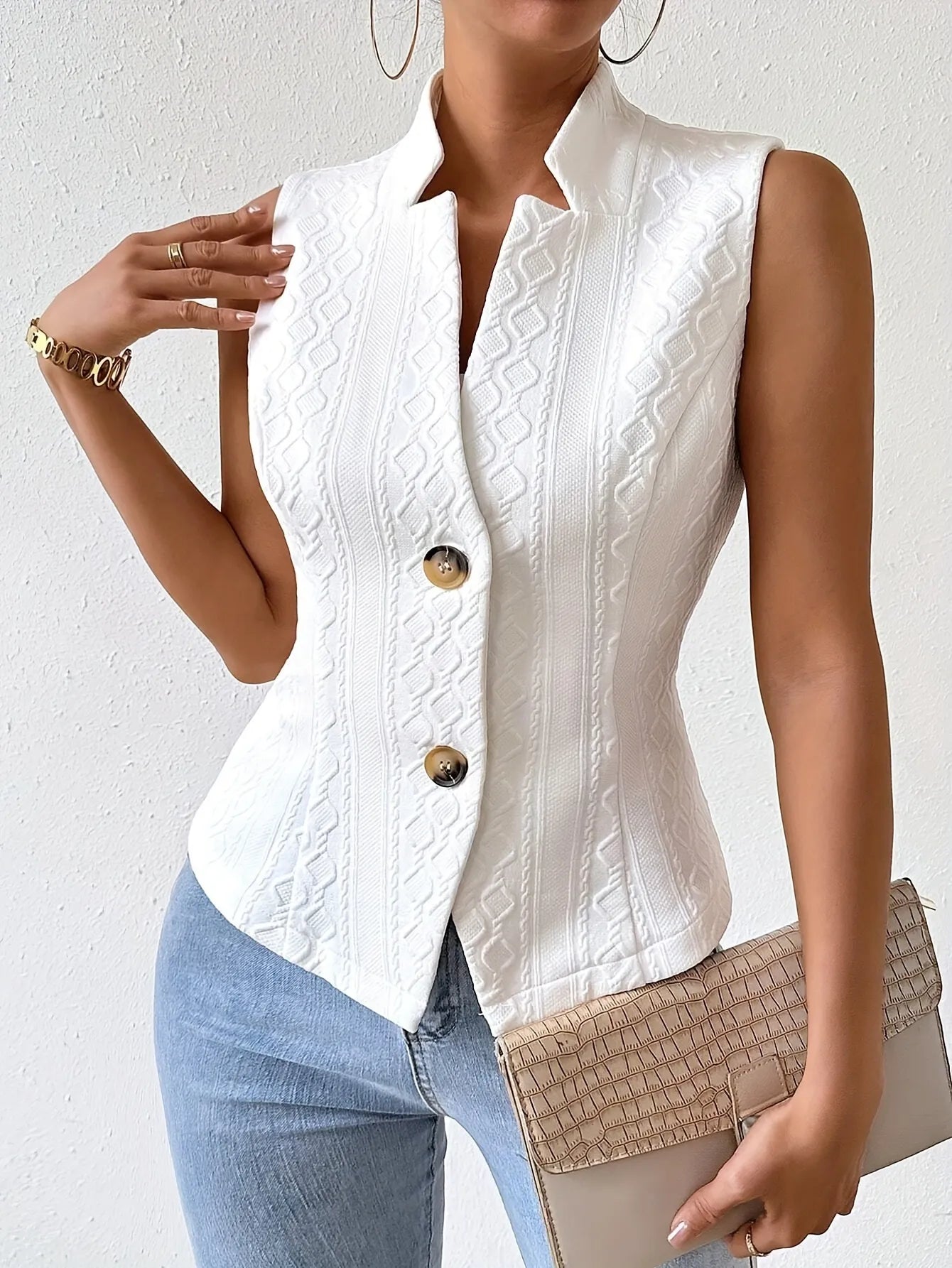 STELLA EMBOSSED SUMMER TOP