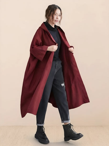 One Size Fits All Oversized Water Resistant Windbreaker Jacket