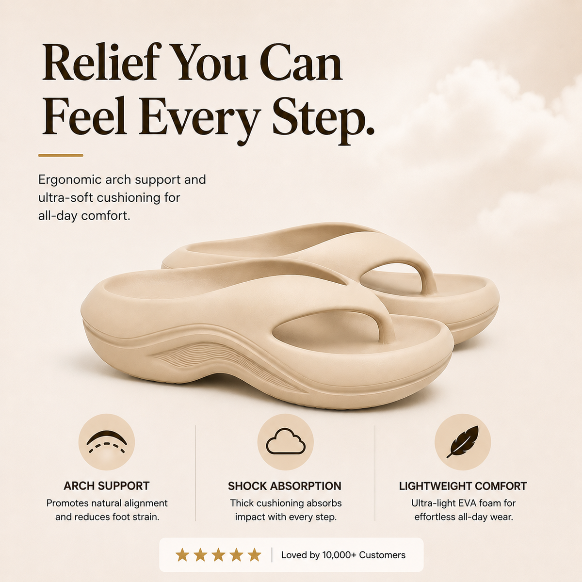 Sootheez Arch Support Slippers