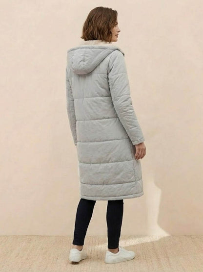 Sherpa-Lined Hooded Teddy Coat